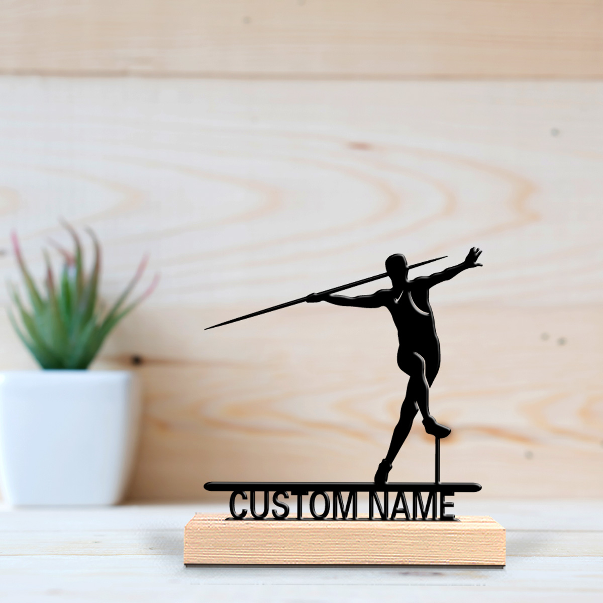 Javelin Throwing - 1pc Javelin throwing Custom Name Tin