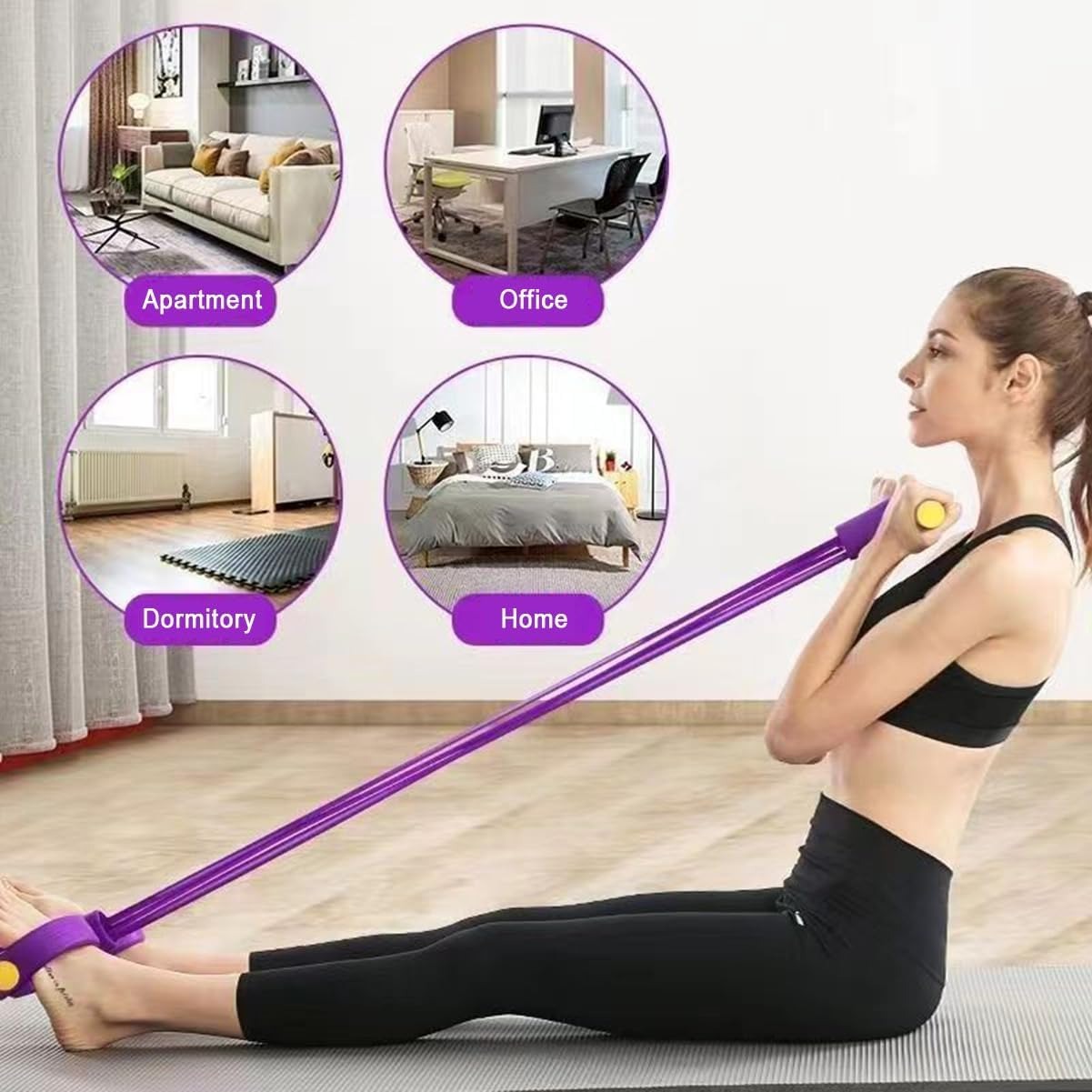 Sports Equipment Names - 21 Fitness Resistance Bands-6 Tube Pedal