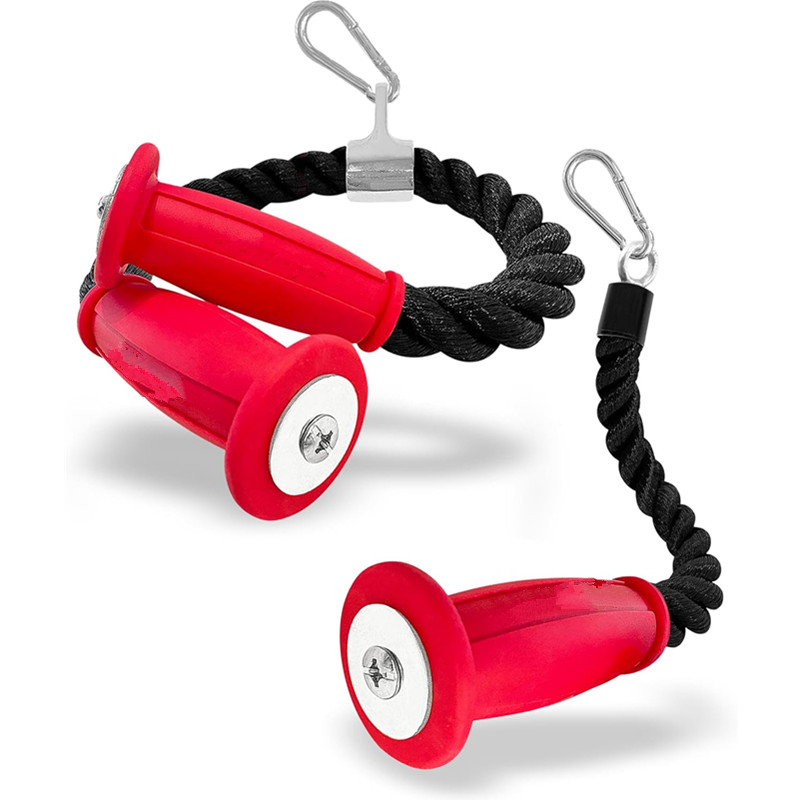 Sports Equipment Names - Ergonomic Tricep Ropes Non-Slip Cable Attachment