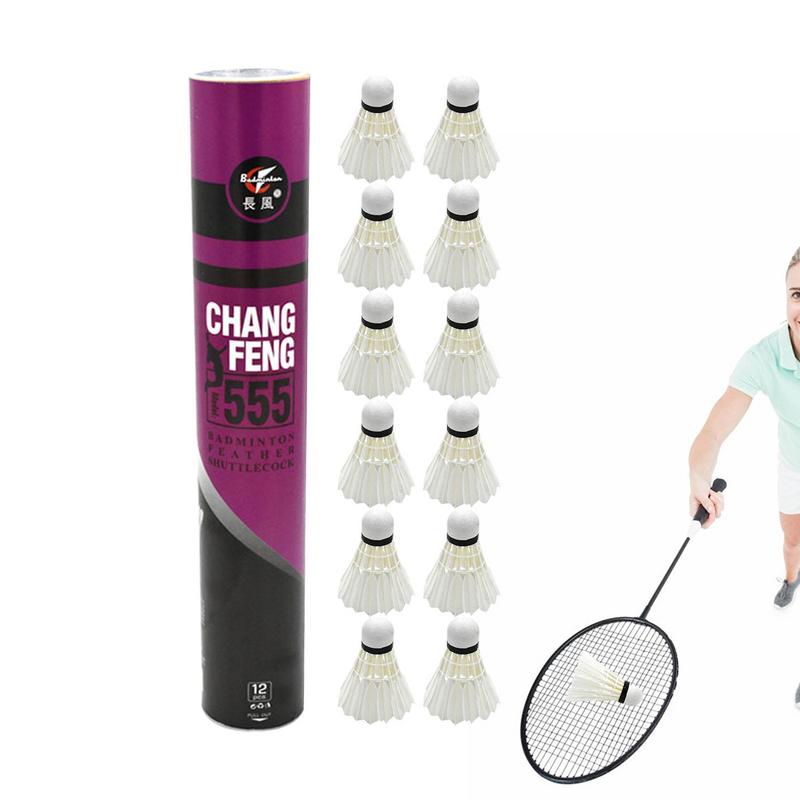 12Pcs/lot Badminton Natural Du - Sports Equipment Badminton review and price