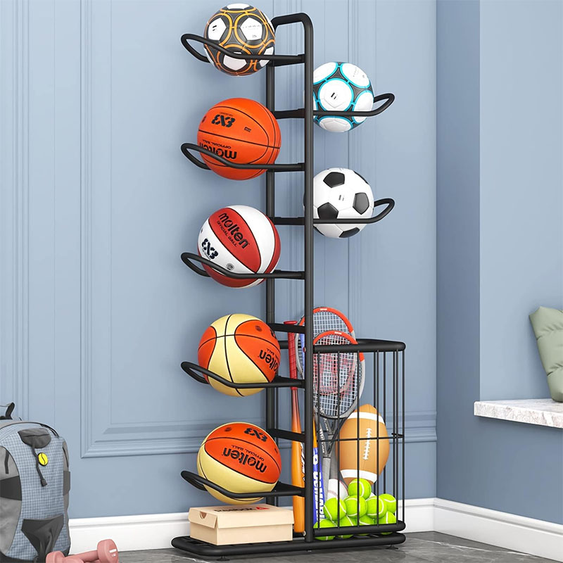 Sports Ball Storage Rack Baske - Sports Equipment Badminton review and price