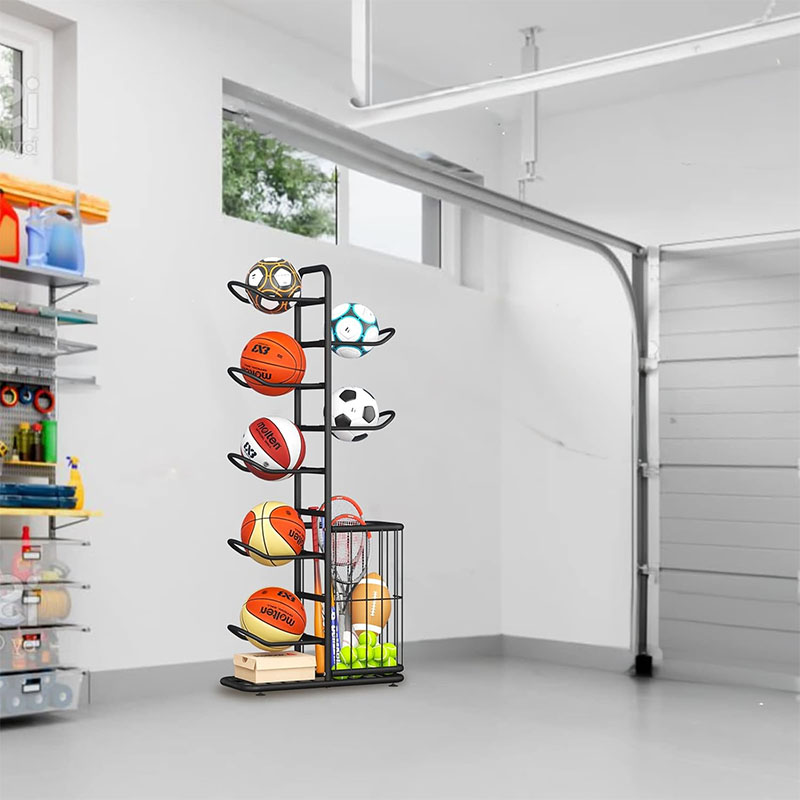 Sports Ball Storage Rack Baske - Sports Equipment Badminton review and price